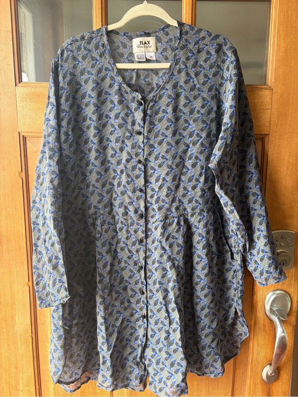 Flax Blue Patterned Dress/Tunic
